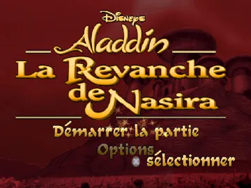 Disney Aladdin - La Revanche de Nasira (FR) screen shot title